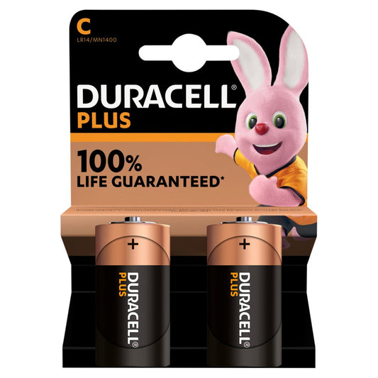 Duracell Plus 100% C 2pk (2s × 10)