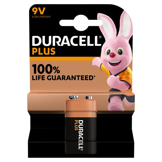 Duracell Plus 9V 1 Pack (Sgl × 10)