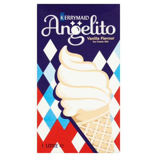 Kerrymaid Angelito Vanilla Flavour Ice Cream Mix (1Ltr × 12)