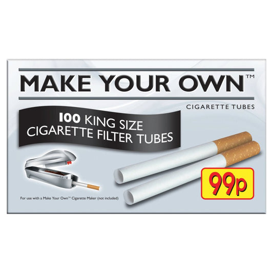 Make Your Own 100 King Size Cigarette Filter Tubes 99p PMP (Sgl × 5 × 1)