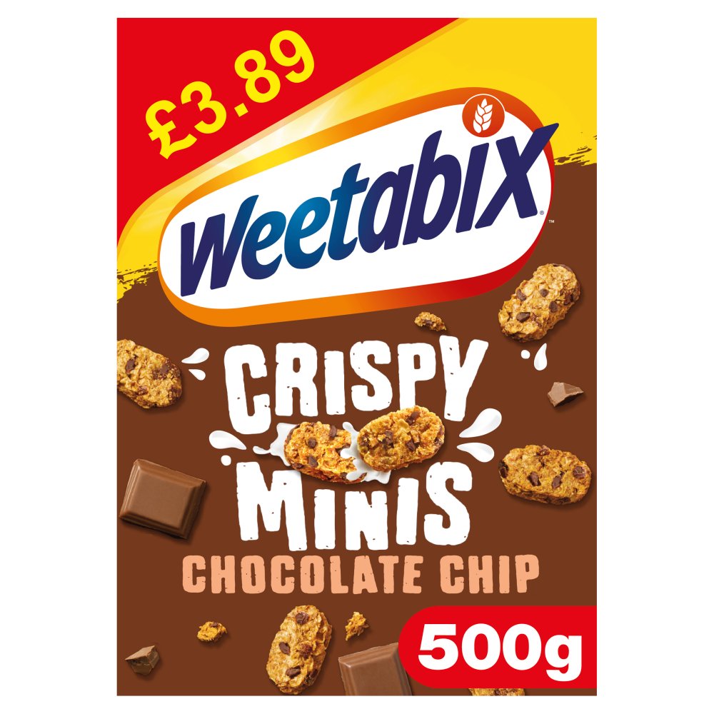 Weetabix Crispy Minis Chocolate Chip 6x PMP £3.89 (500g × 5 × 1)