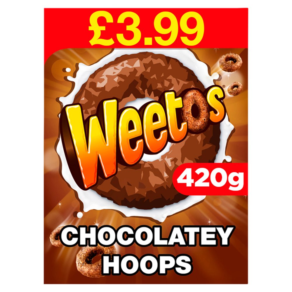 Weetos Chocolatey Hoops case PMP £3.99 (420g × 8 × 1)