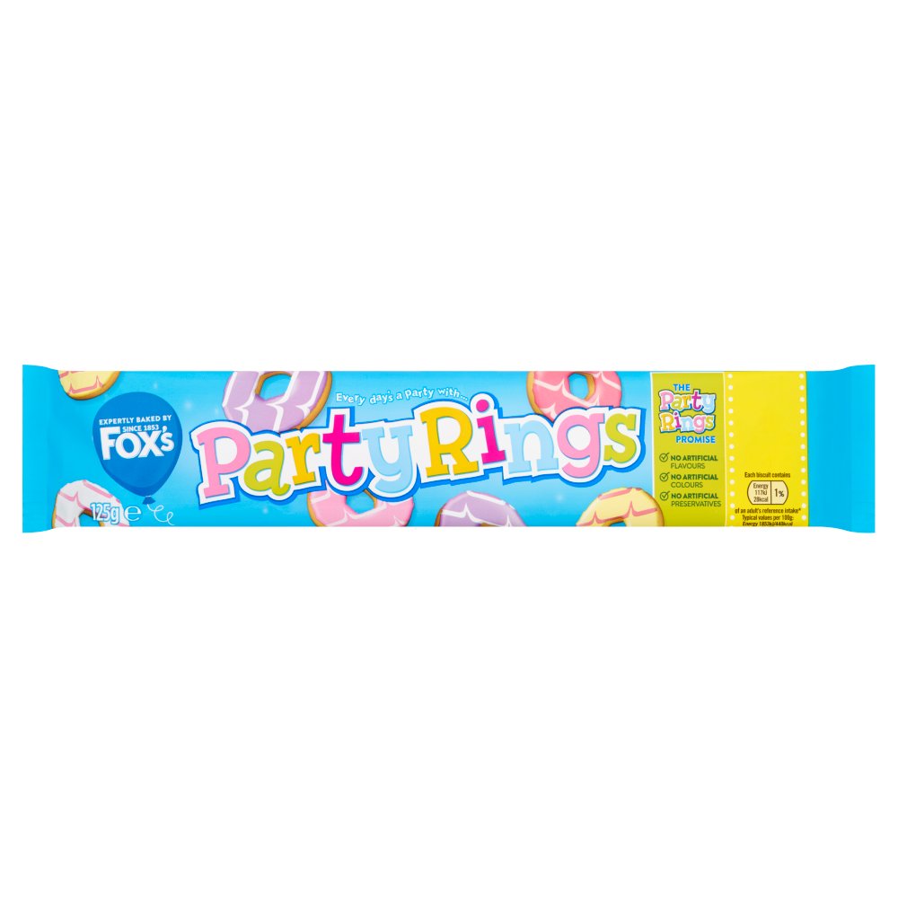 Fox's Party Rings (125g × 12 × 1)