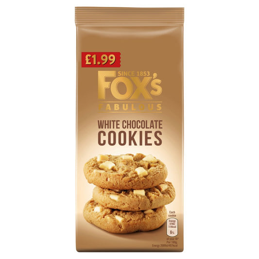 Fox's Fabulous White Chocolate Cookies (9180g × 8 × 1)