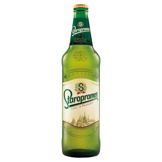 Staropramen Premium Czech Style Pilsner Lager Beer 660ml Bottle (660ml × 12 × 1)