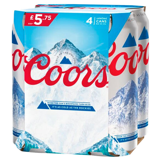 Coors Lager Beer (440ml × 6 × 1)