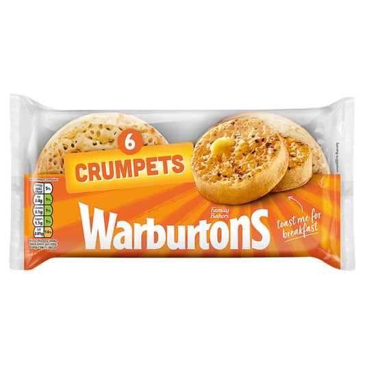 Warburtons 6 Crumpets (6s × 1)