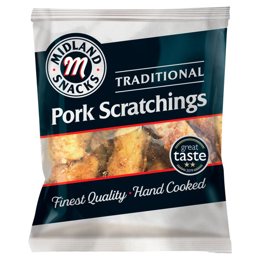 Midland Snacks Traditional Pork Scratchings (40g × 12 × 10)