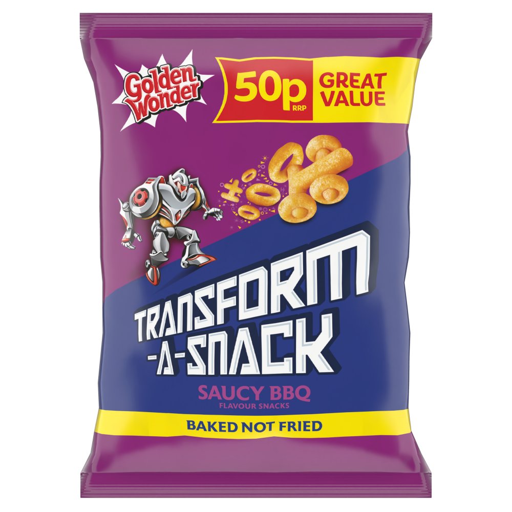 Golden Wonder Transform-A-Snack Saucy BBQ Flavour Snacks (27g × 30 × 1)