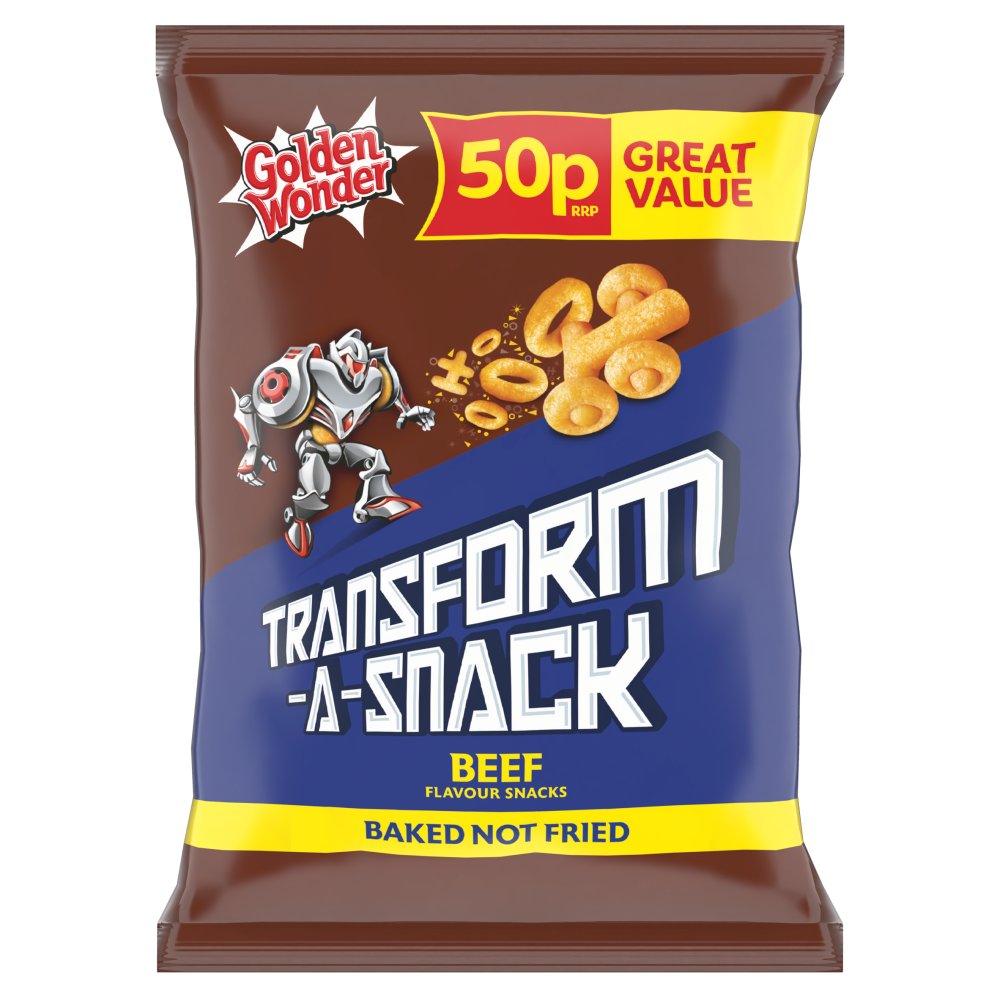 Golden Wonder Transform-A-Snack Beef Flavour Snacks (27g × 30 × 1)