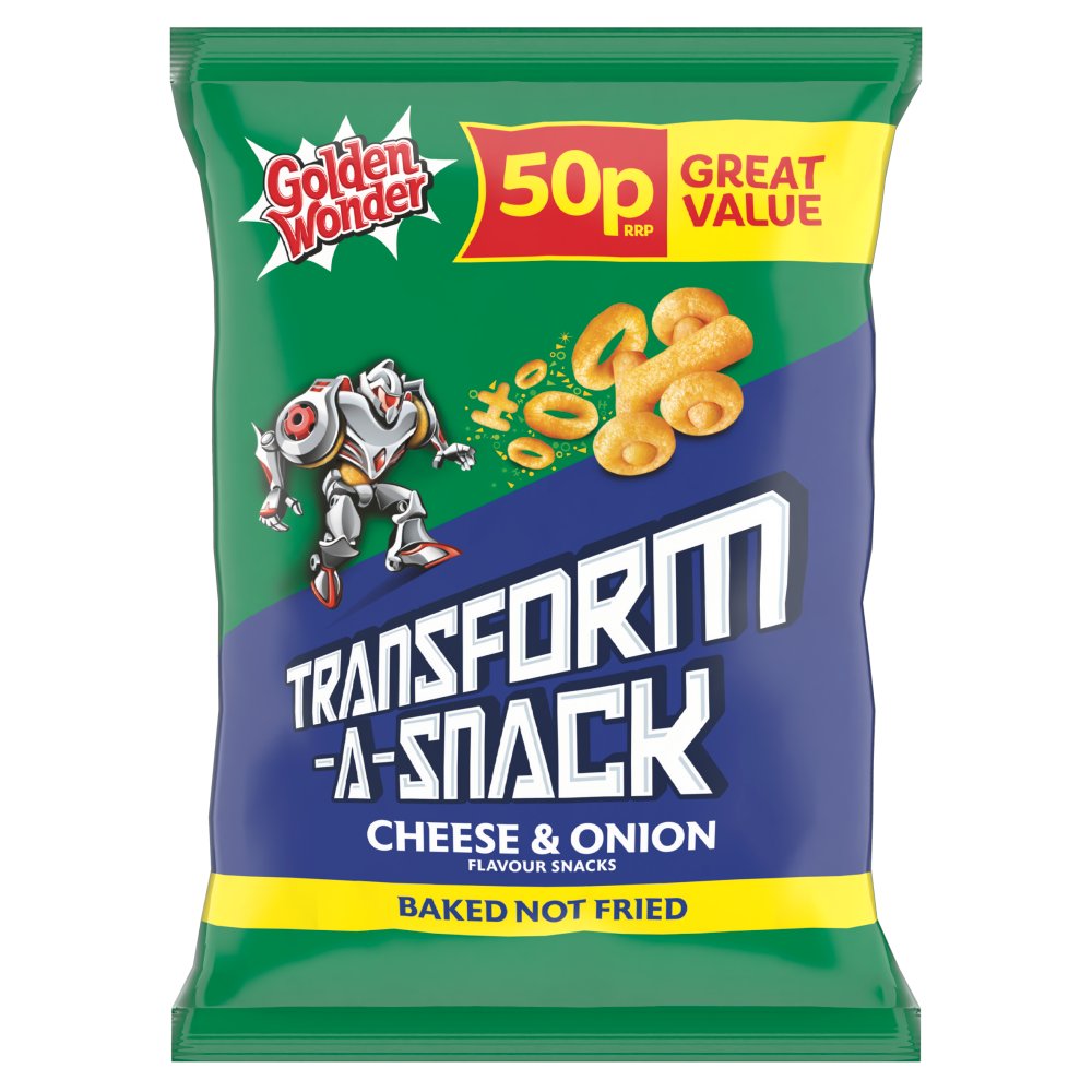 Golden Wonder Transform-A-Snack Cheese & Onion Flavour Snacks (27g × 30 × 1)