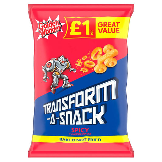 Golden Wonder Transform-A-Snack Spicy Flavour Snacks (56g × 18 × 1)