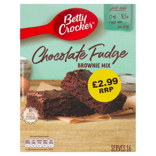 Betty Crocker Chocolate Fudge Brownie Mix (415g × 4 × 1)