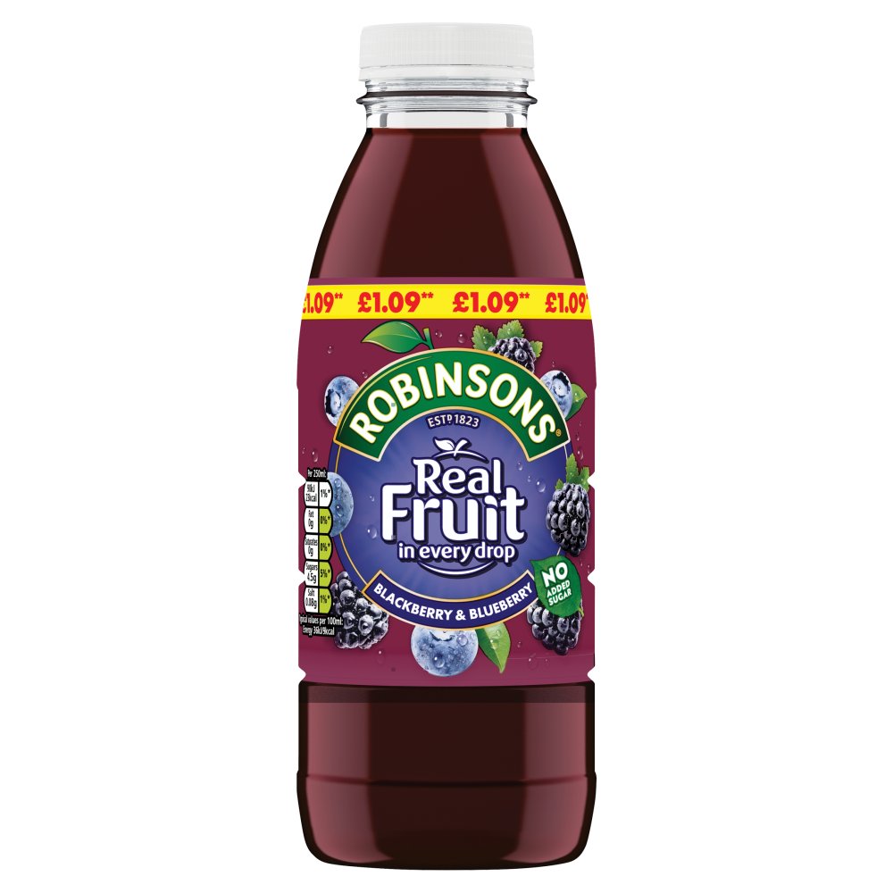 Robinsons Ready To Drink Blackberry & Blueberry Juice Drink PMP (500ml × 12 × 1)