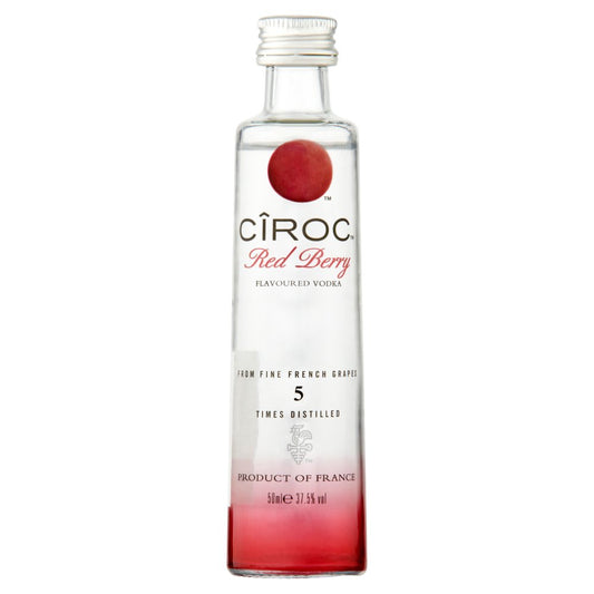 Cîroc Red Berry Flavoured Vodka 5cl (5Cl × 12 × 4)