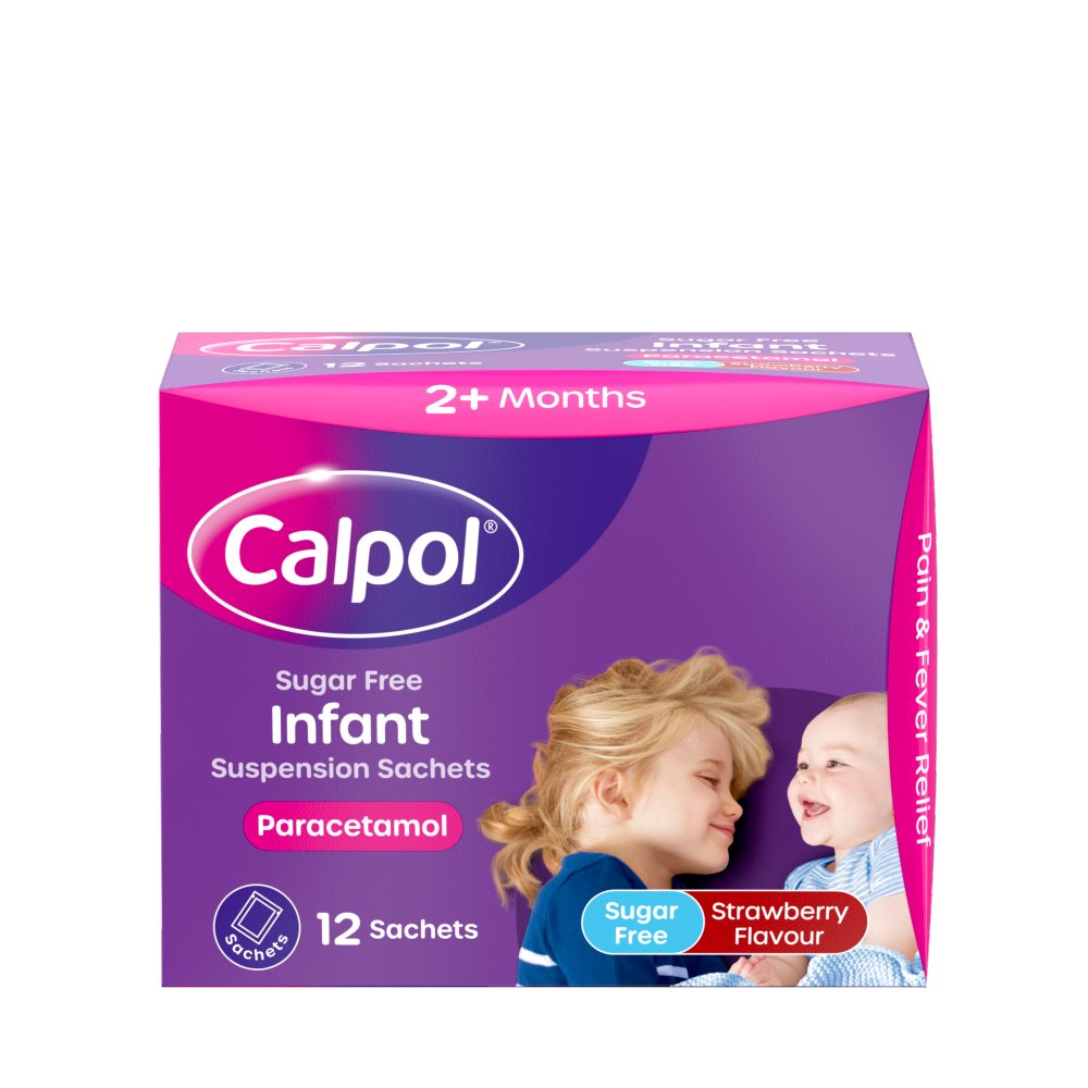 Calpol Sugar Free Infant Suspension Sachets (12s × 6 × 1)