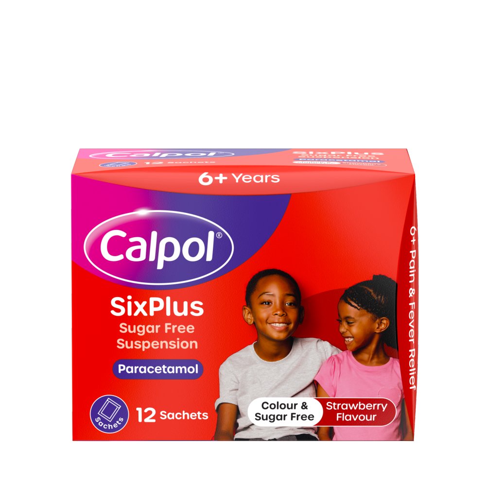 Calpol Six Plus Sugar Free Suspension (12scht × 6 × 1)
