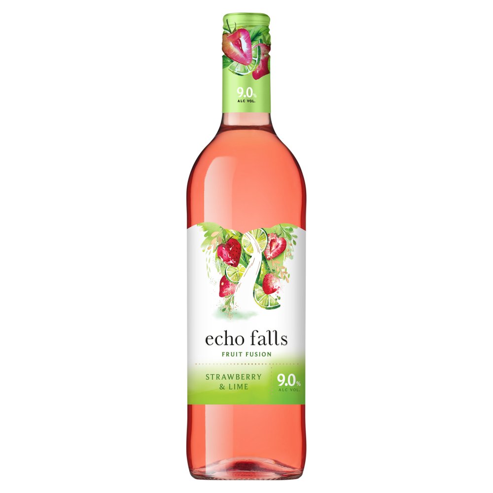 Echo Falls Strawberry & Lime Fruit Fusion 75cl (75Cl × 6)