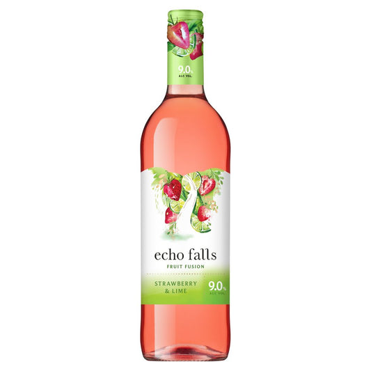 Echo Falls Strawberry & Lime Fruit Fusion 75cl (75Cl × 6)