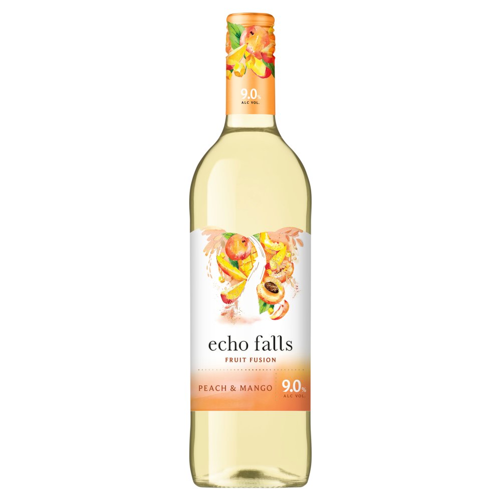 Echo Falls Peach & Mango Fruit Fusion 75cl (75Cl × 6)