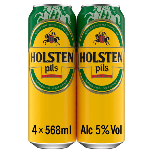 Holsten Pils Lager Beer Cans (568ml × 6 × 1)