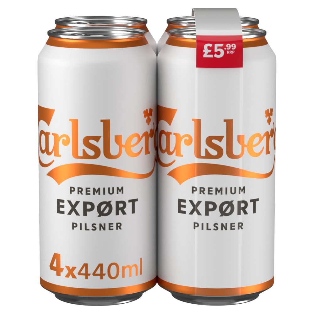 Carlsberg Export Lager Beer Can PMP £5.99 (%440ml × 6 × 1)