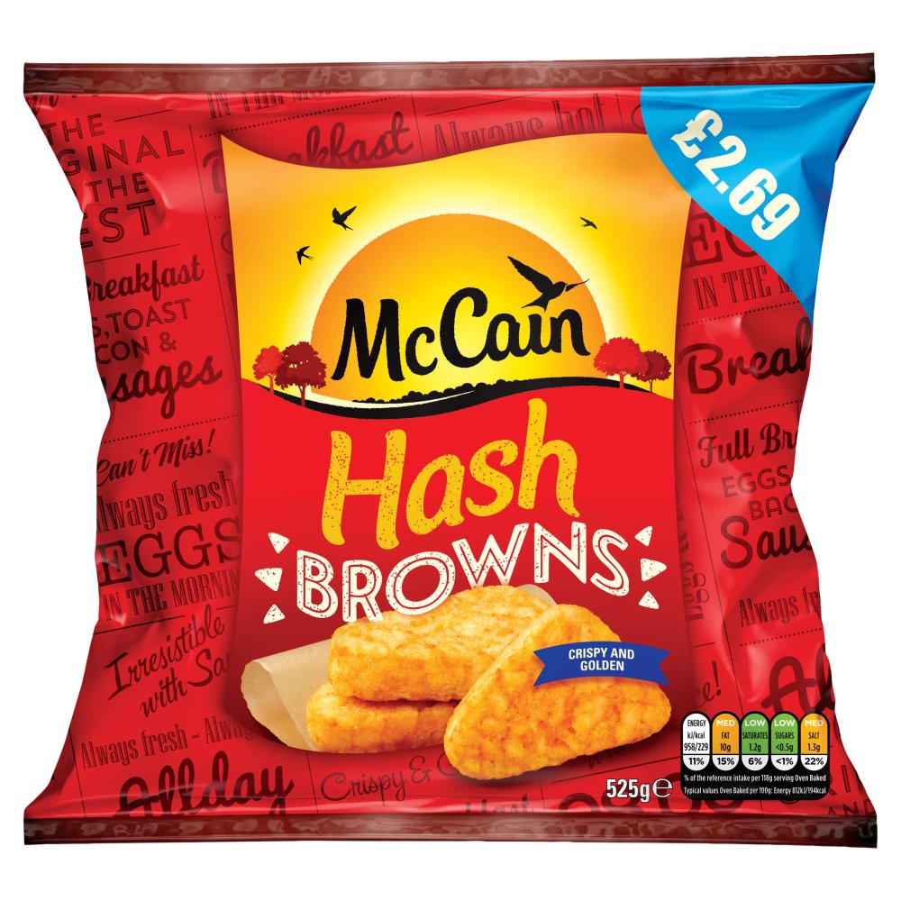 McCain Hash Browns (525g × 15)
