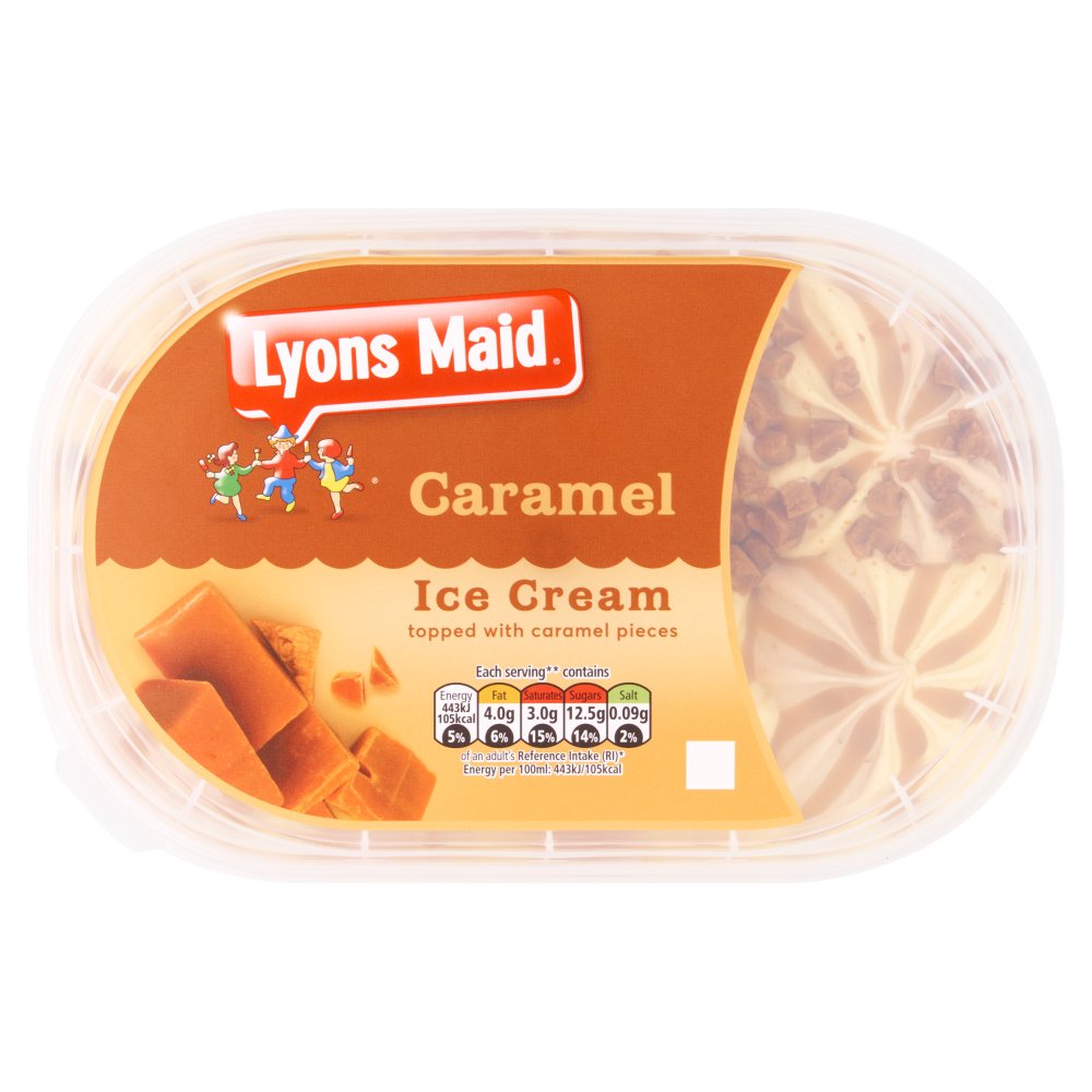 Lyons Maid Caramel Ice Cream (900ml × 8)