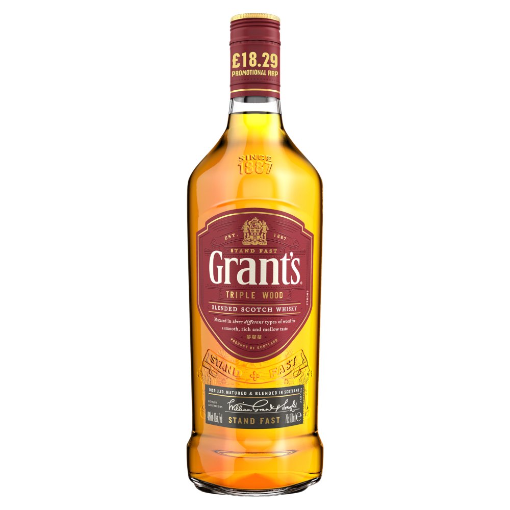 Grant's Triple Wood Blended Scotch Whisky 700ml (70Cl × 1)