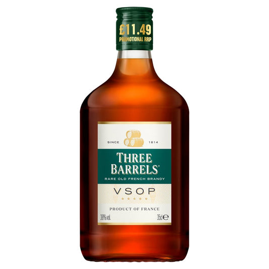 Three Barrels Rare Old French Brandy VSOP 35cl (35Cl × 12)