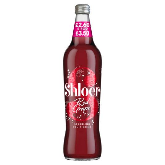 Shloer Red Grape Sparkling Fruit Drink (750ml × 6 × 1)