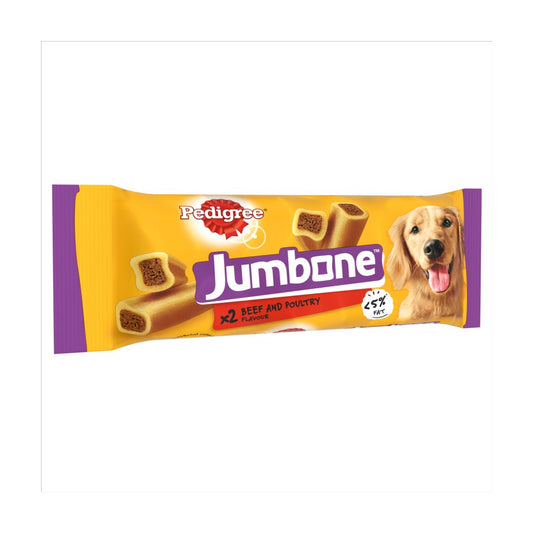 Pedigree Jumbone Adult Medium Dog Treat Beef & Poultry 2 Chews (2stk × 12 × 1)