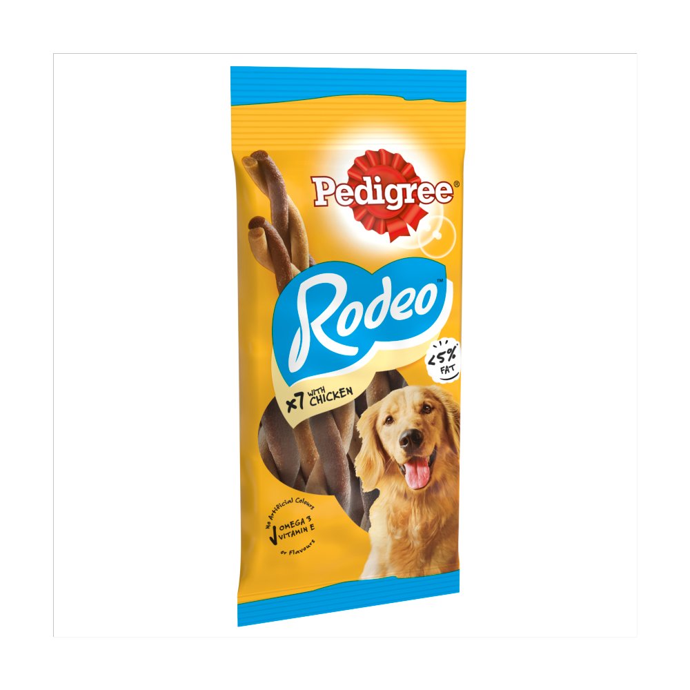 Pedigree Rodeo Adult Dog Treats Chicken 7 Sticks (7stk × 12 × 1)