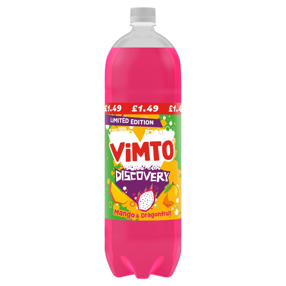 Vimto Discovery Mango & Dragonfruit 2 litre (2Ltr × 8 × 1)