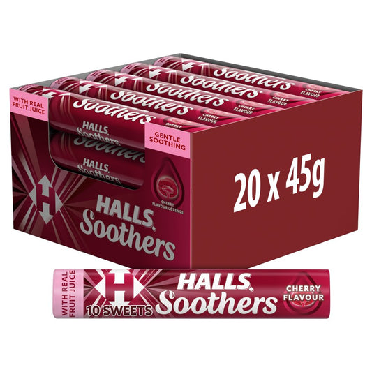 Halls Soothers Cherry Flavour (S/Pk × 20 × 6)