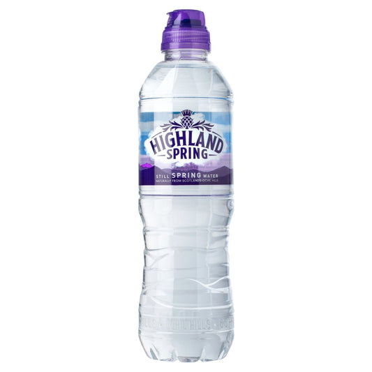 Highland Spring Still Spring Water Sports Cap (50Cl × 24 × 1)