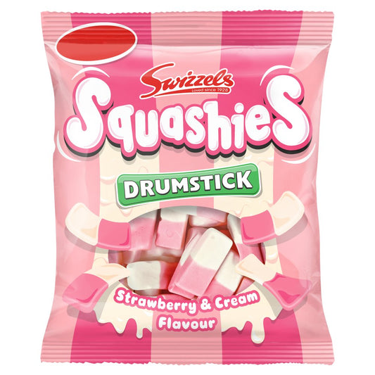 Swizzels Squashies Drumstick Strawberry & Cream Flavour (120g × 12 × 1)