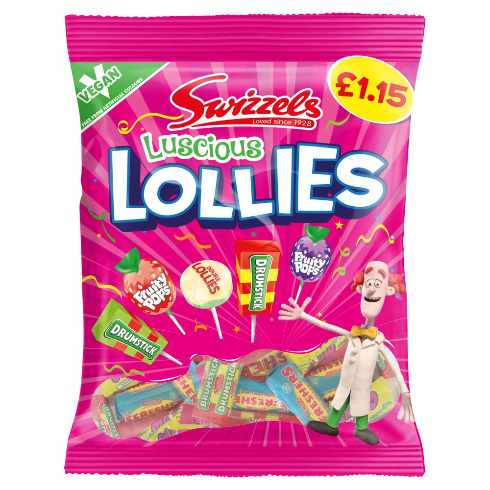 Swizzels Luscious Lollies  PMP (132g × 12 × 1)