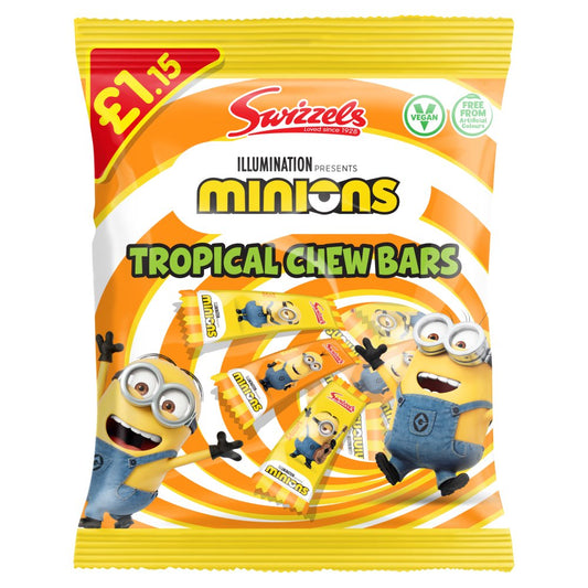 Swizzels Minions Tropical Chew Bars (120g × 12 × 1)