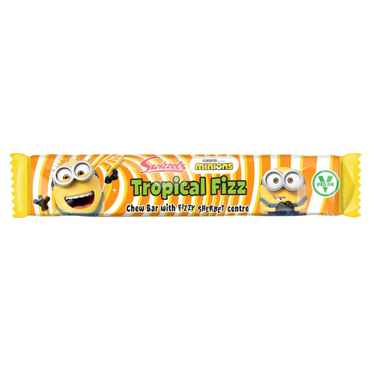 Swizzels Minions Tropical Fizz Chew Bar (18g × 60 × 6)