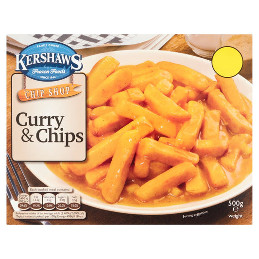 Kershaws Chip Shop Curry & Chips (500g × 12)