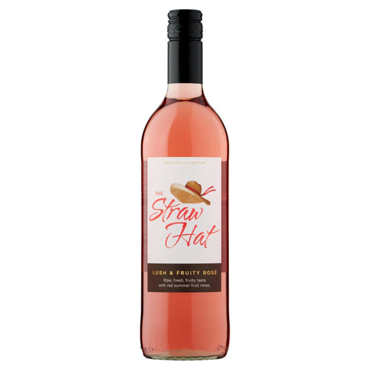 The Straw Hat Lush & Fruity Rosé 75cl (75Cl × 6)