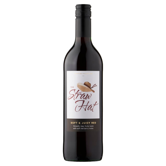 The Straw Hat Soft & Juicy Red 75cl (75Cl x 6 x 1)