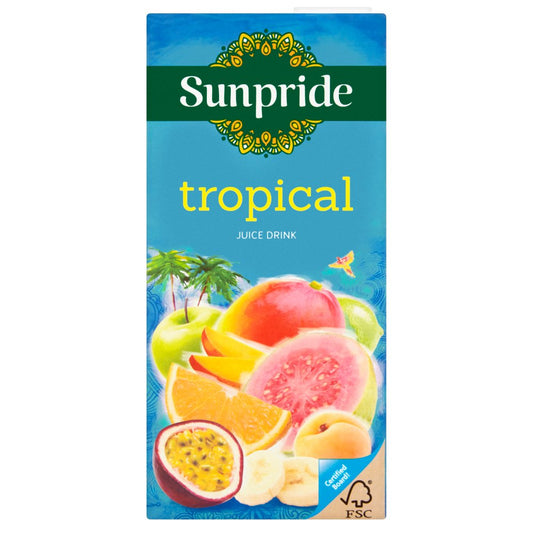 Sunpride Tropical Juice Drink 1 Litre (1L × 12 × 1)