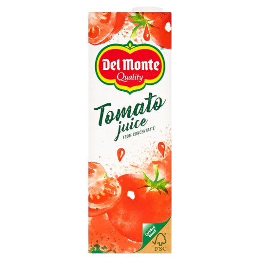Del Monte Tomato Juice from Concentrate 1 Litre (1Ltr × 6 × 1)