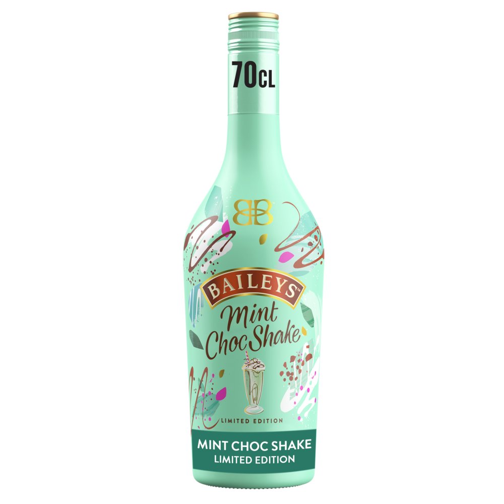 Baileys Mint Choc Shake Irish Cream Liqueur 17% vol 70cl Bottle (70Cl × 1)