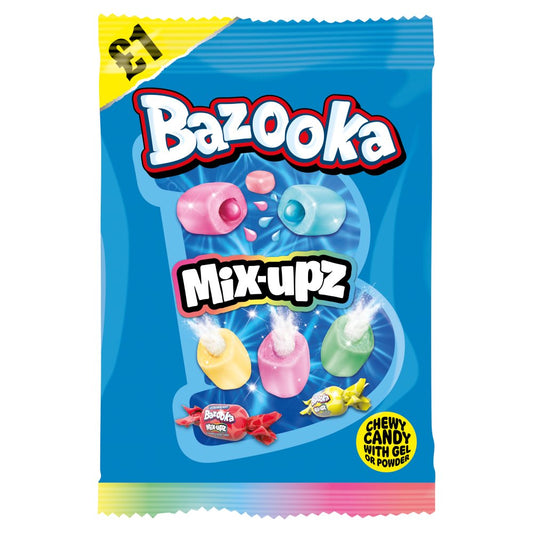 Bazooka Mix-Upz Chewy Candy with Gel or Powder (120g × 12 × 6)