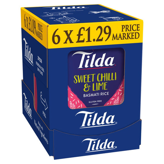 Tilda Sweet Chilli & Lime Basmati Rice (250g × 6 × 1)