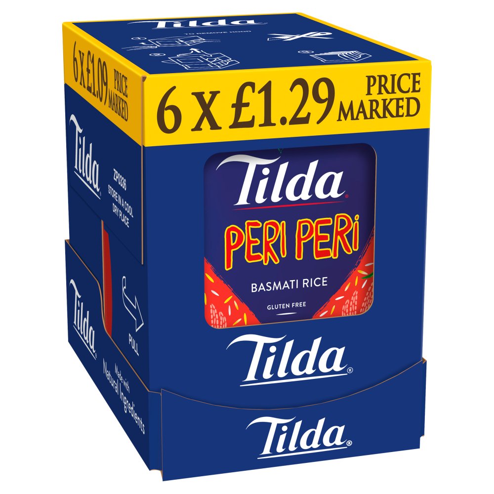 Tilda Peri Peri Basmati Rice (250g × 6 × 1)