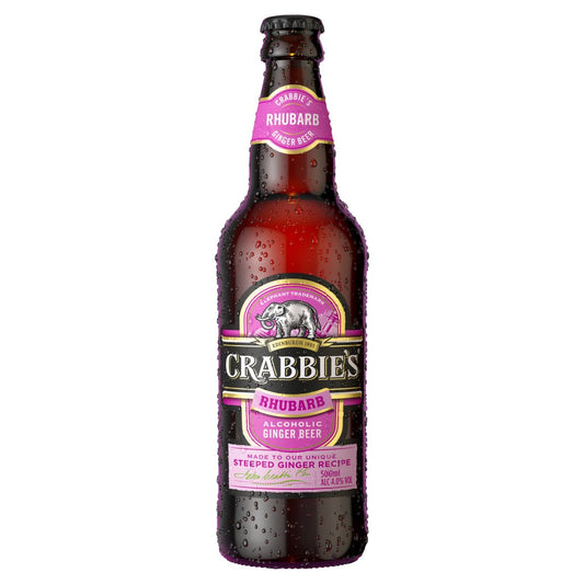 Crabbie's Rhubarb Alcoholic Ginger Beer 500ml (500ml × 12 × 1)